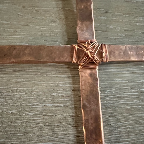 Handcrafted Copper Cross - Picture 2 of 5